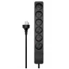Microconnect MC-GRU0607DKB pagarinātājs 7 m 6 kontaktligzdas