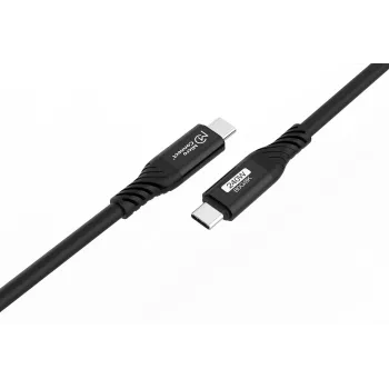 Microconnect USB4CC1-240W-80GBPS USB4 Gen 3x2 kabelis 1 m USB C melns