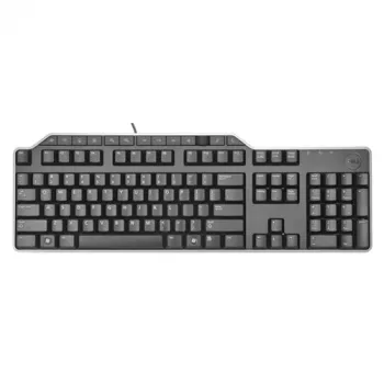 DELL KB-522 tastatūra Office USB QWERTZ vācu melna pilna izmēra vadu