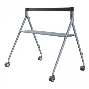 Grīdas statīvs Yealink MB-FS-P750T Sudraba ar paplāti MeetingBoard Pro 75 collām