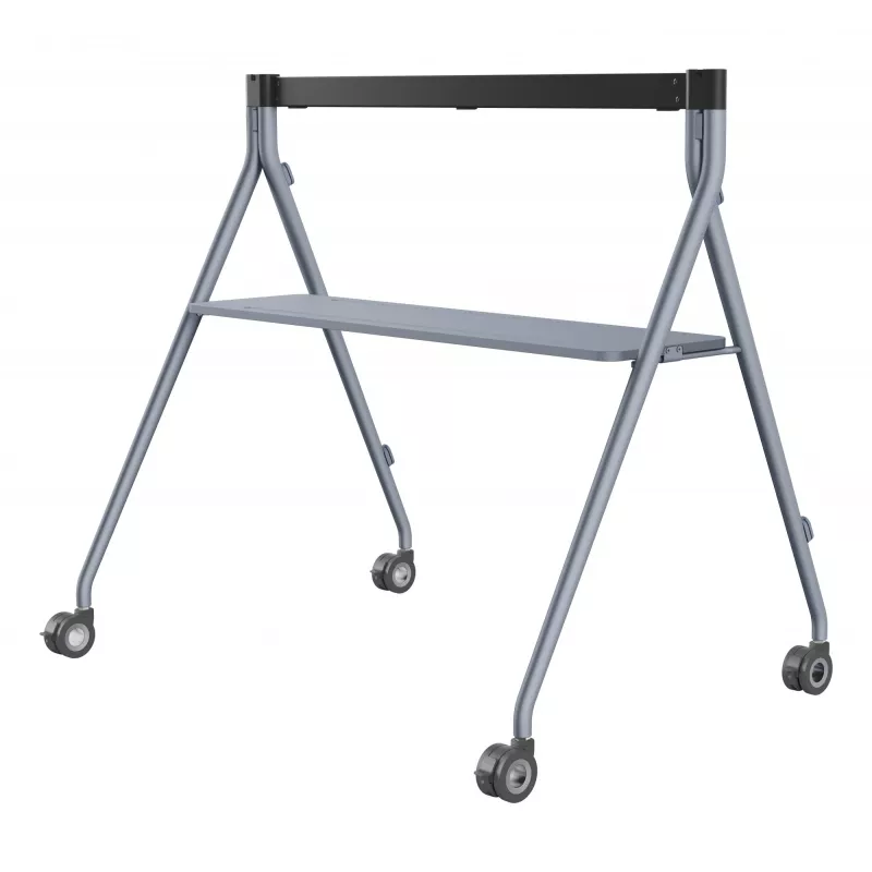 Grīdas statīvs Yealink MB-FS-P750T Sudraba ar paplāti MeetingBoard Pro 75 collām