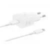 Samsung EP-T2510X balts universāls USB ātrās uzlādes lādētājs 25W