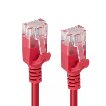 Microconnect V-UTP6A0015R-SLIM tīkla kabelis Sarkans 0.15 m Cat6a U/UTP (UTP)