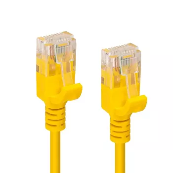 Microconnect V-UTP6A0015Y-SLIM tīkla kabelis dzeltens 0.15 m Cat6a U/UTP (UTP)