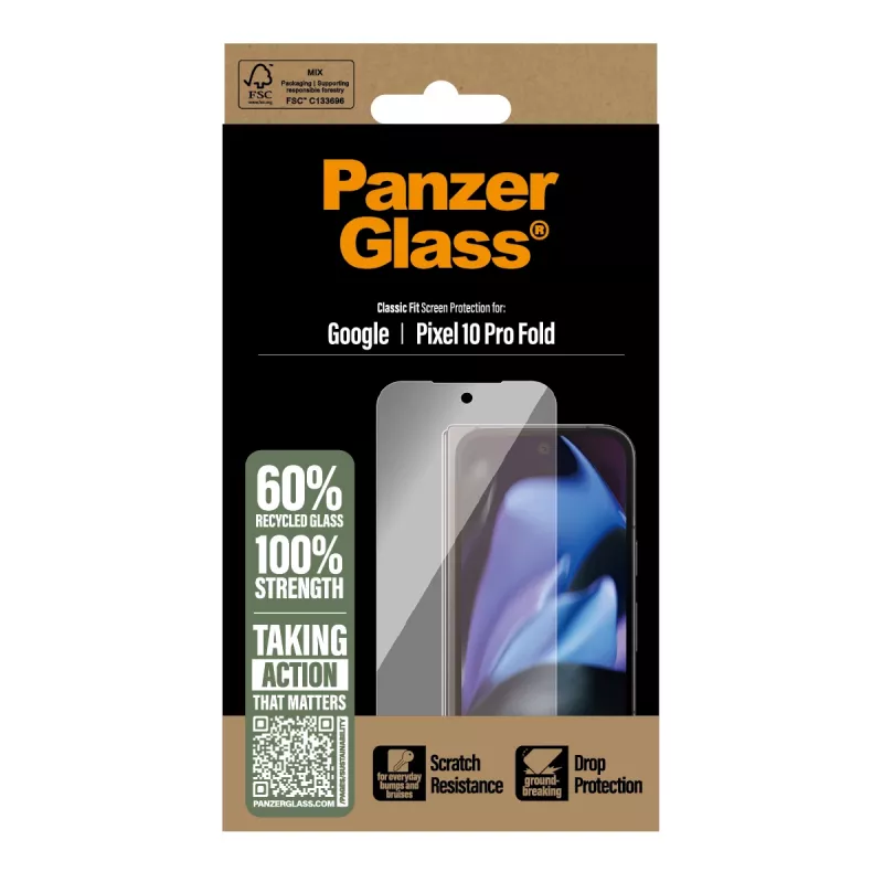PanzerGlass® ekrāna aizsargs Google Pixel 10 Pro Fold 5G | Classic Fit