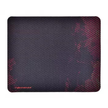 Peles paliktnis ESPERANZA EGP101R — spēļu, poliesters, izmērs S 250×200×2 mm, neslīdoša pamatne, oranžs raksts