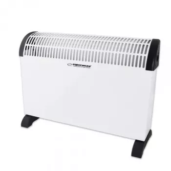 Konvektora elektriskais sildītājs ESPERANZA EHH008 — 2000 W, 3 jaudas līmeņi, regulējams termostats, balts