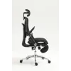 Ergonomisks biroja krēsls ActiveJet YK848 — sieta sēdeklis un atzveltne, melns, atzveltne 50,5×57 cm, sēdekļa platums 48,5 cm