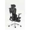 Ergonomisks biroja krēsls ActiveJet YK848 — sieta sēdeklis un atzveltne, melns, atzveltne 50,5×57 cm, sēdekļa platums 48,5 cm