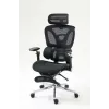 Ergonomisks biroja krēsls ActiveJet YK848 — sieta sēdeklis un atzveltne, melns, atzveltne 50,5×57 cm, sēdekļa platums 48,5 cm