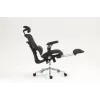 Ergonomisks biroja krēsls ActiveJet YK848 — sieta sēdeklis un atzveltne, melns, atzveltne 50,5×57 cm, sēdekļa platums 48,5 cm