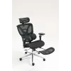 Ergonomisks biroja krēsls ActiveJet YK848 — sieta sēdeklis un atzveltne, melns, atzveltne 50,5×57 cm, sēdekļa platums 48,5 cm