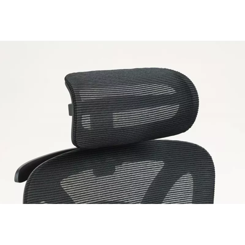 Ergonomisks biroja krēsls ActiveJet YK848 — sieta sēdeklis un atzveltne, melns, atzveltne 50,5×57 cm, sēdekļa platums 48,5 cm