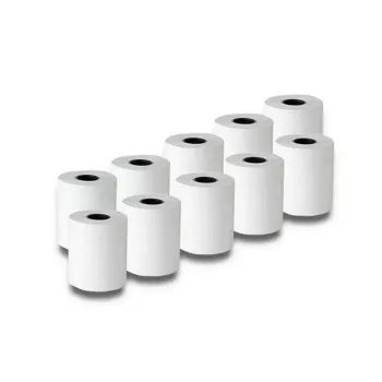 Termopapīra rullis QOLTEC 57 x 30 mm 55 g/m² bez BPA, serde 17 mm, 10 gab.