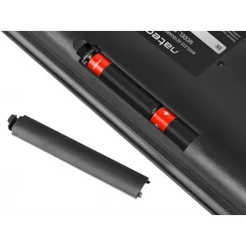 Bezvadu tastatūras un peles komplekts NATEC Stingray NZB-1440 — RF bezvadu, pilnizmēra 108 taustiņu QWERTY, ASV angļu, melns