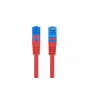 LANBERG RJ-45 Cat6a savienojuma kabelis PCF6A-10CC-0100-R, 1 m, S/FTP, CCA, LSZH, sarkans