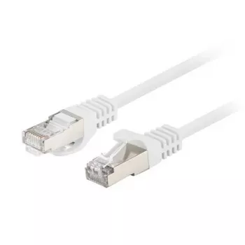 Ethernet savienojuma kabelis LANBERG PCF6-20CC-0100-W Cat6 U/UTP 1 m, CCA vadītājs, 250 MHz, balts