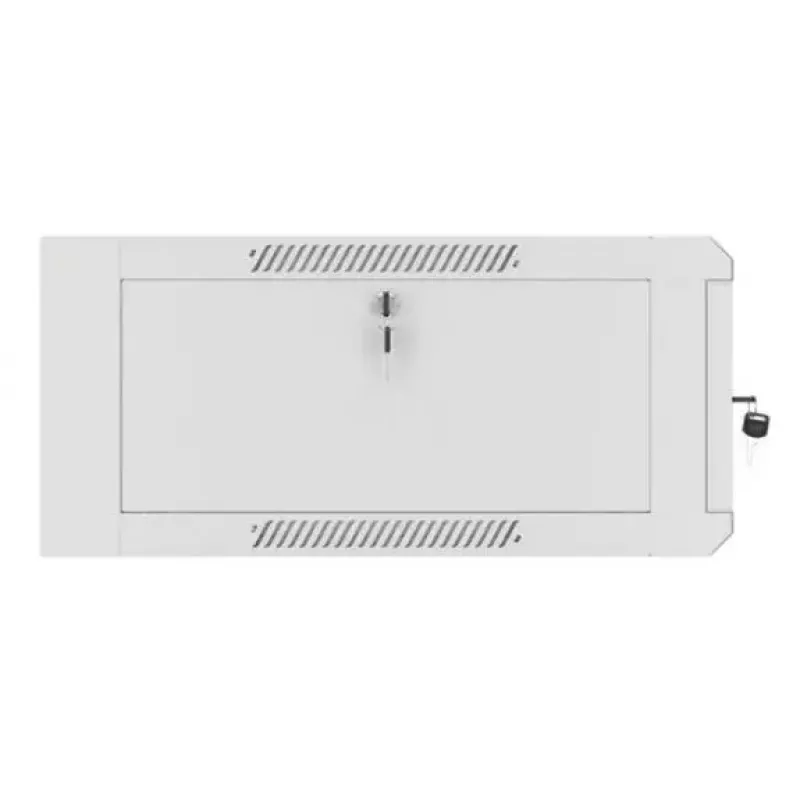 Sienas 19 collu 4U tīkla skapis LANBERG WAFA-5604-10S, 600 mm dziļums, pelēks, stikla durvis (salocīts)