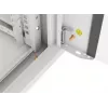 Sienas 19 collu 4U tīkla skapis LANBERG WAFA-5604-10S, 600 mm dziļums, pelēks, stikla durvis (salocīts)