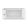 Sienas 19 collu 4U tīkla skapis LANBERG WAFA-5604-10S, 600 mm dziļums, pelēks, stikla durvis (salocīts)