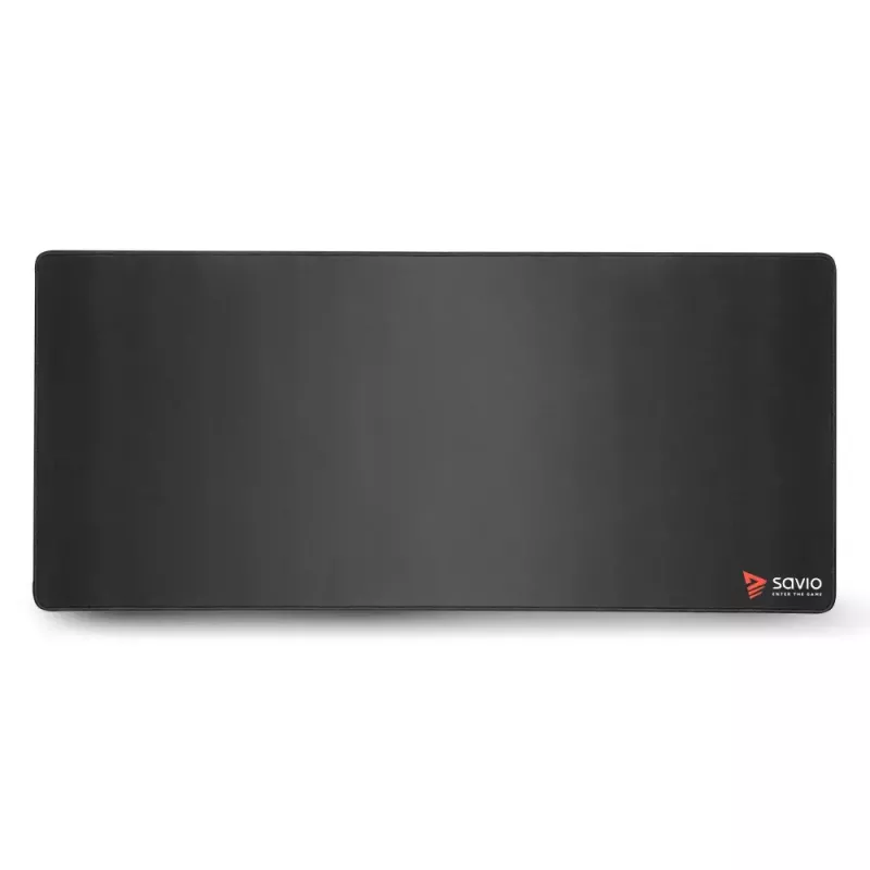 Pelēkdēlis SAVIO Black Edition Turbo Dynamic XL — audums/gumija 900×400×3 mm, apšūtas malas, neslīdoša pamatne