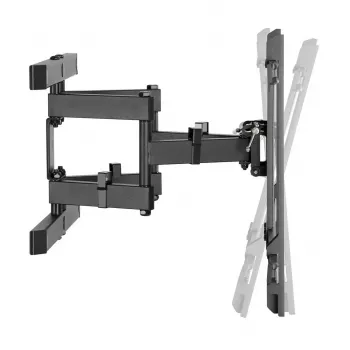 Fiksēts TV sienas stiprinājums MACLEAN MC-881 37–85 collām, VESA līdz 600x400, slodze 60 kg, melns