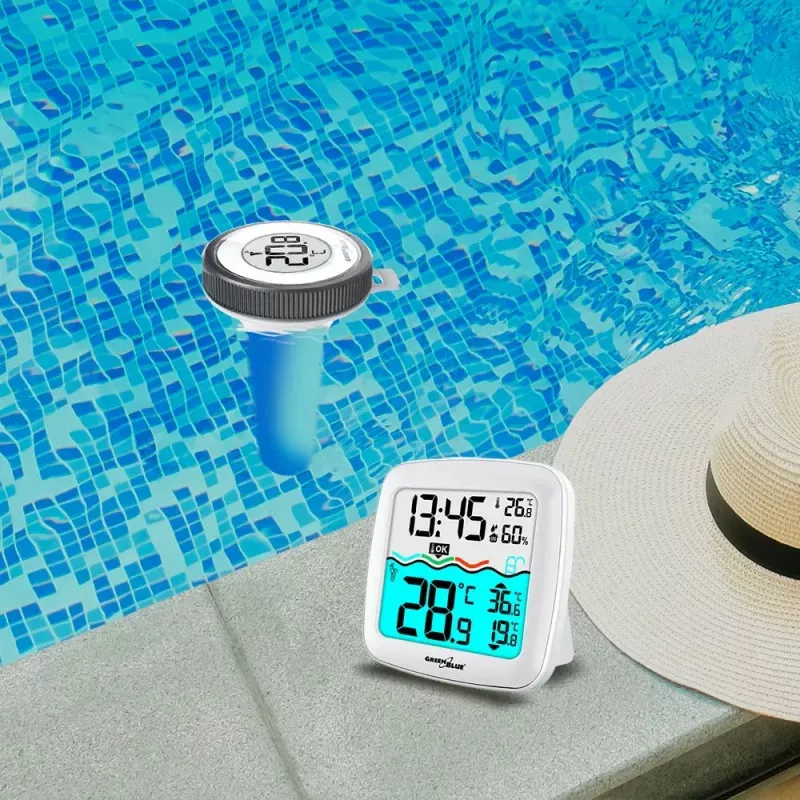 Bezvadu baseina temperatūras sensors GreenBlue GB216 IPX7 ūdensizturīgs