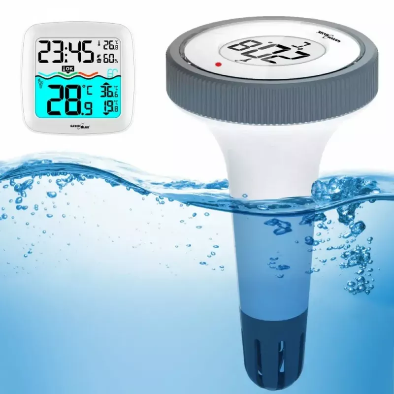 Bezvadu baseina temperatūras sensors GreenBlue GB216 IPX7 ūdensizturīgs