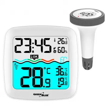 Bezvadu baseina temperatūras sensors GreenBlue GB216 IPX7 ūdensizturīgs