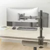 Monitora galda stiprinājums MACLEAN MC-753N 17–32 collu ekrāniem, VESA 75x75 / 100x100, max 9 kg, slīpums ±45°, pagrieziens ±180°, augstuma regulējams