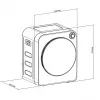 Elektriskais veļas žāvētājs GreenBlue GB410 — 3 kg, 830W, ventilējamais, 5 programmas, energoklase C