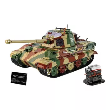 Konstrukciju komplekts tanks Cobi Tiger II King Tiger 1:12 mēroga modelis