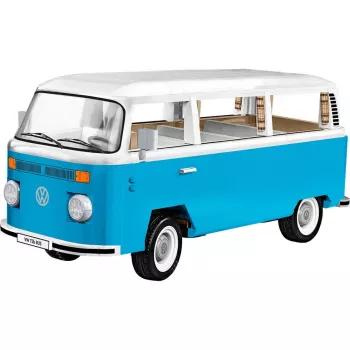 Cobi konstruktors Volkswagen T2b Bus, gaiši zils/balts, mērogs 1:12