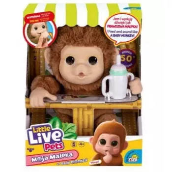 Interaktīva rotaļlieta Cobi Little Live Pets Pērtiķis MO-26613 — mājdzīvnieka rotaļlieta ar skaņām un kustībām