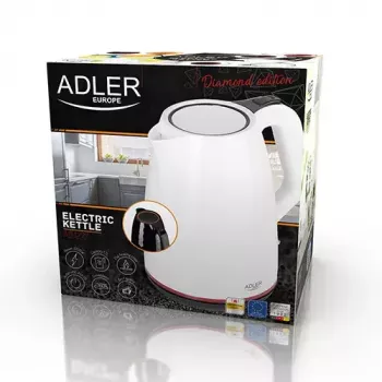 Elektriskā tējkanna Adler AD 1277 1.7 L 2200 W Balta