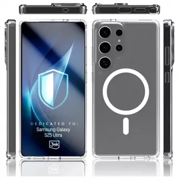 Aizsargmaciņa 3MK Armor MagCase Samsung Galaxy S25 Ultra — izturīga, viegla, magnētiski saderīga
