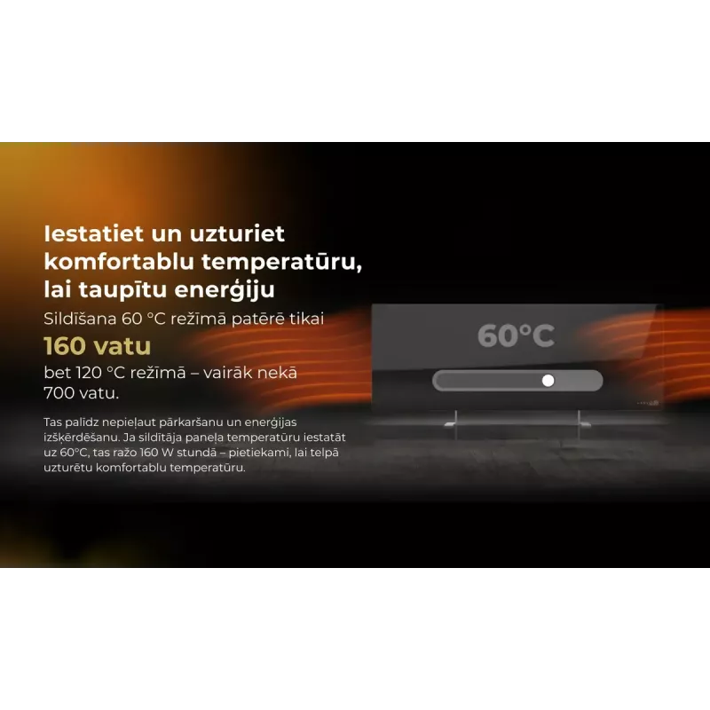 Infrasarkanais elektriskais sildītājs AENO Premium Eco Smart Heater AGH0005S, Pelēks
