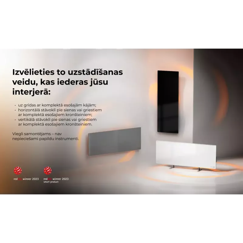 Infrasarkanais elektriskais sildītājs AENO Premium Eco Smart Heater AGH0005S, Pelēks