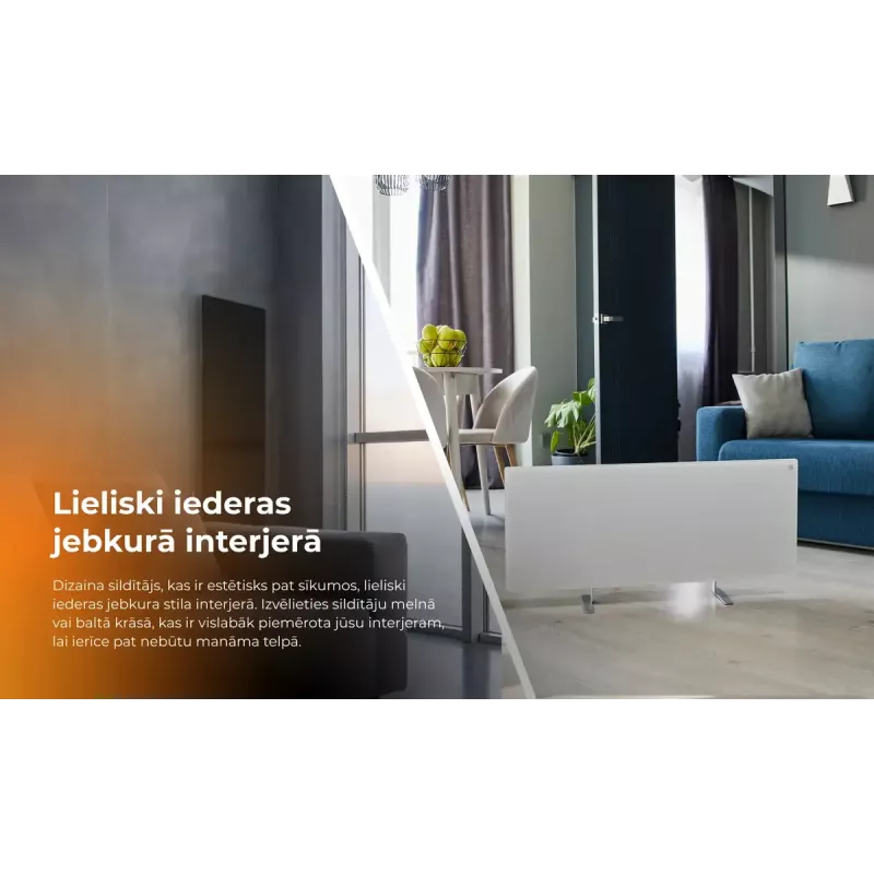 Infrasarkanais elektriskais sildītājs AENO Premium Eco Smart Heater AGH0005S, Pelēks