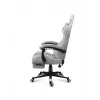 Spēļu krēsls Huzaro FORCE 4.7 Bucket Seat Pelēks — audums, polsterēts sēdeklis un atzveltne, kāju balsts, max svars 140 kg, augstums 113–123 cm