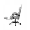 Spēļu krēsls Huzaro FORCE 4.7 Bucket Seat Pelēks — audums, polsterēts sēdeklis un atzveltne, kāju balsts, max svars 140 kg, augstums 113–123 cm
