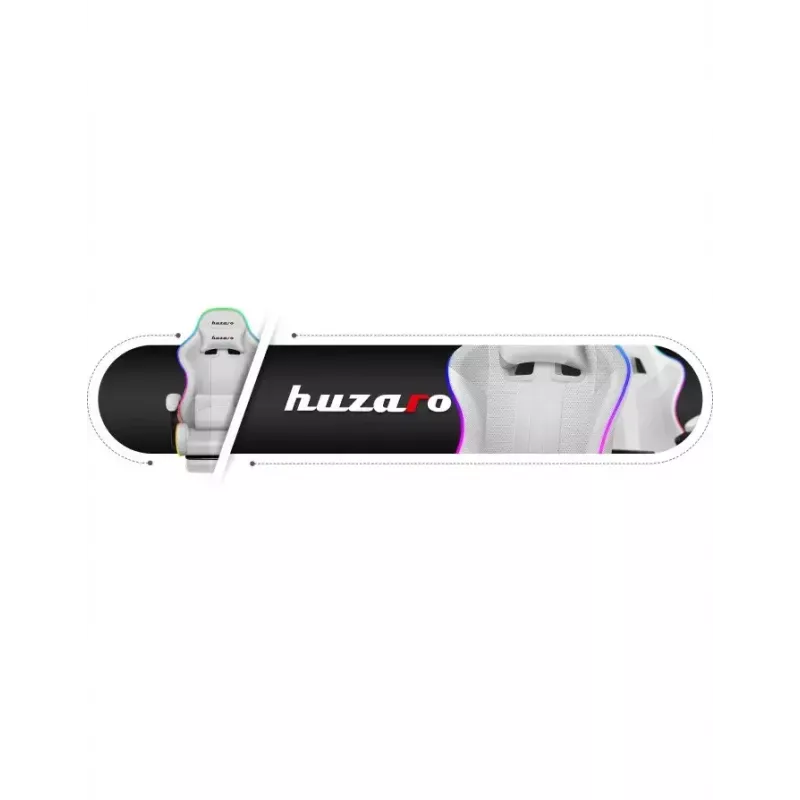 Spēļu krēsls Huzaro FORCE 4.7 RGB White — auduma kausveida sēdeklis