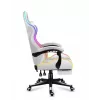 Spēļu krēsls Huzaro FORCE 4.7 RGB White — auduma kausveida sēdeklis