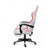 Spēļu krēsls Huzaro FORCE 4.7 RGB White — auduma kausveida sēdeklis
