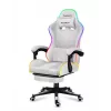Spēļu krēsls Huzaro FORCE 4.7 RGB White — auduma kausveida sēdeklis