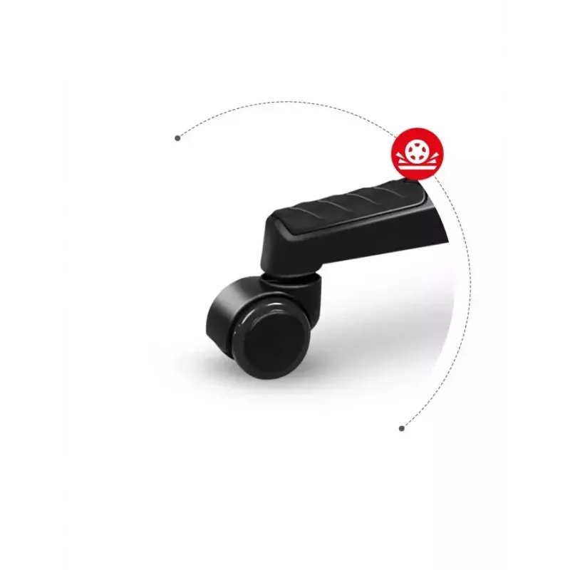 Spēļu krēsls Huzaro FORCE 4.4 CARBON — auduma kausveida sēdeklis, augstums 115–125 cm, max slodze 130 kg, tērauda pamatne, regulējami roku balsti
