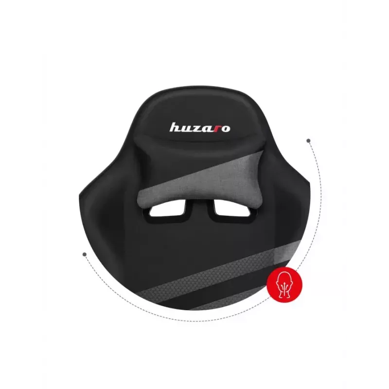 Spēļu krēsls Huzaro FORCE 4.4 Bucket Seat Melns Pelēks