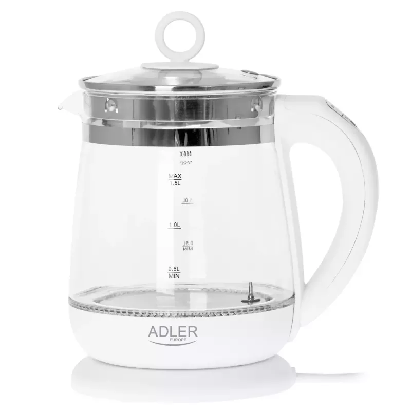 Elektriskā tējkanna Adler AD 1299 1.5 L 1850 W Balta