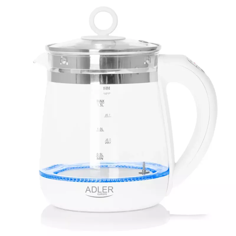 Elektriskā tējkanna Adler AD 1299 1.5 L 1850 W Balta