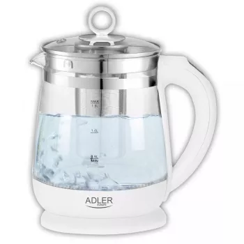 Elektriskā tējkanna Adler AD 1299 1.5 L 1850 W Balta